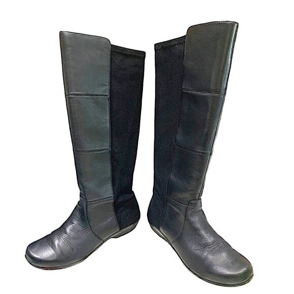 Dansko Tall 50/50 Leather Pull on Boot Black Size 6 - Picture 6 of 13